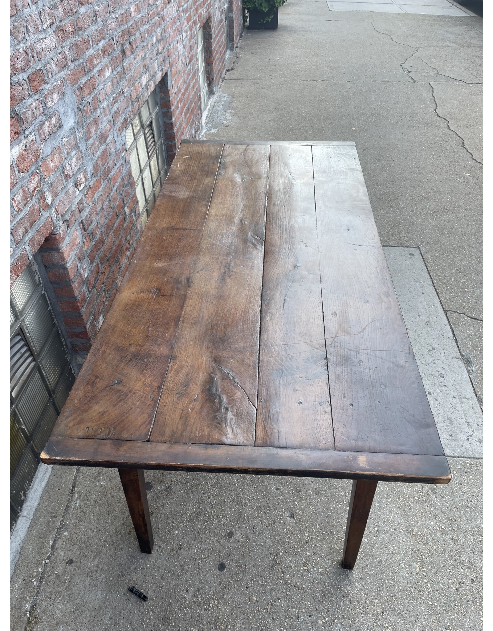 Directoire French Farm Table with 2 Drawer