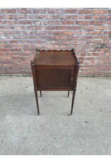 End Table with Fluted Door