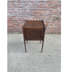 End Table with Fluted Door