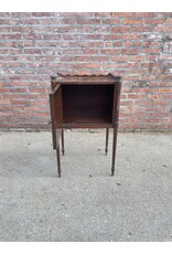 End Table with Fluted Door