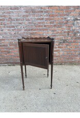 End Table with Fluted Door