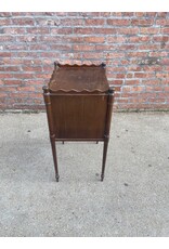 End Table with Fluted Door