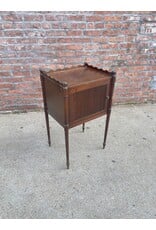 End Table with Fluted Door