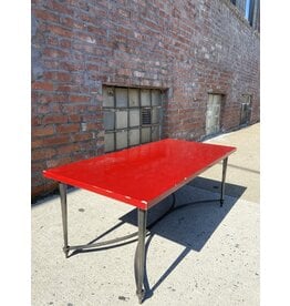 Red Metal Coffee Table