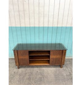 *Modern Brown Wooden Tv Media Console