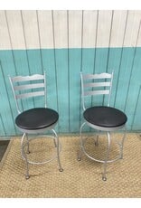 *Black & Chrome Counter Stool