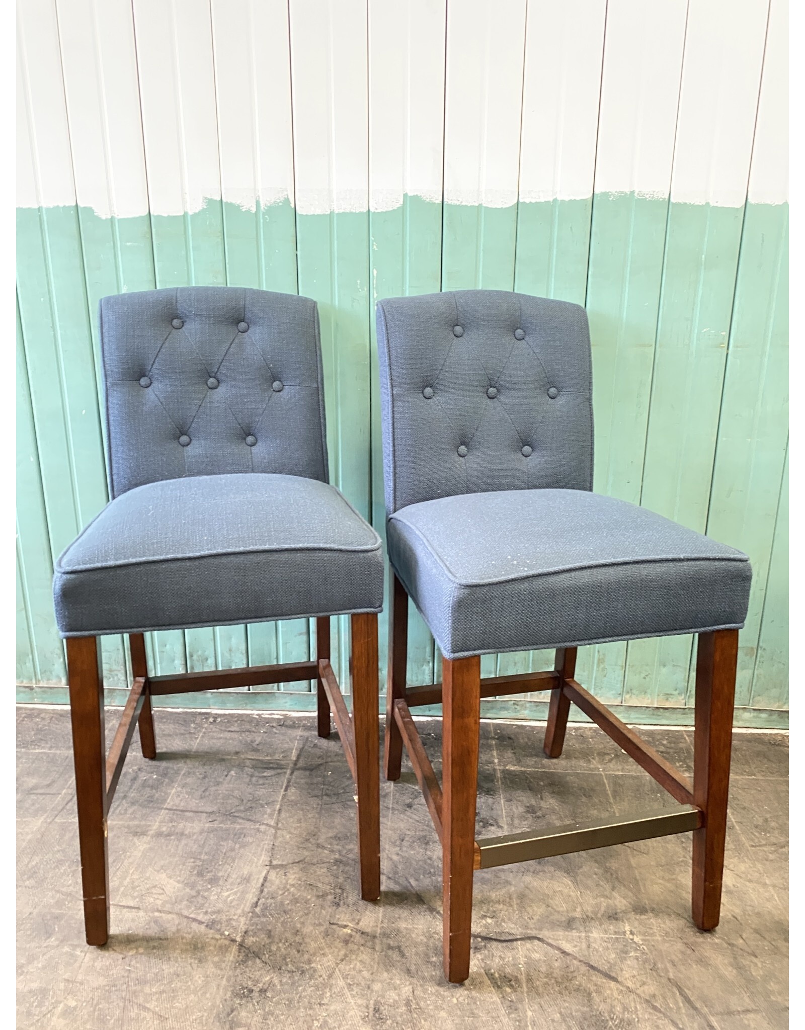 *Modern Blue Counter Height Stool