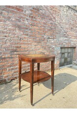 Mahogany Tooled End Table