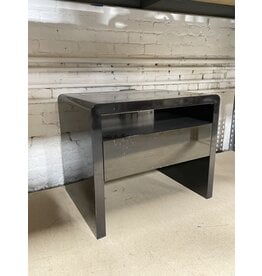 Black Lacquered Waterfall Side Table