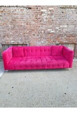 Modern Velvet Tufted Dat Pink Thang Sofa