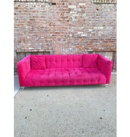 Modern Velvet Tufted Dat Pink Thang Sofa