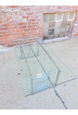 Nice Chrome & Glass Dining Table