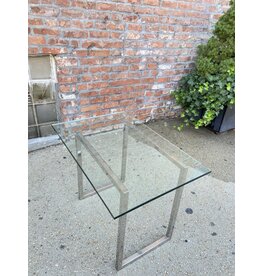 Nice Chrome & Glass End Table