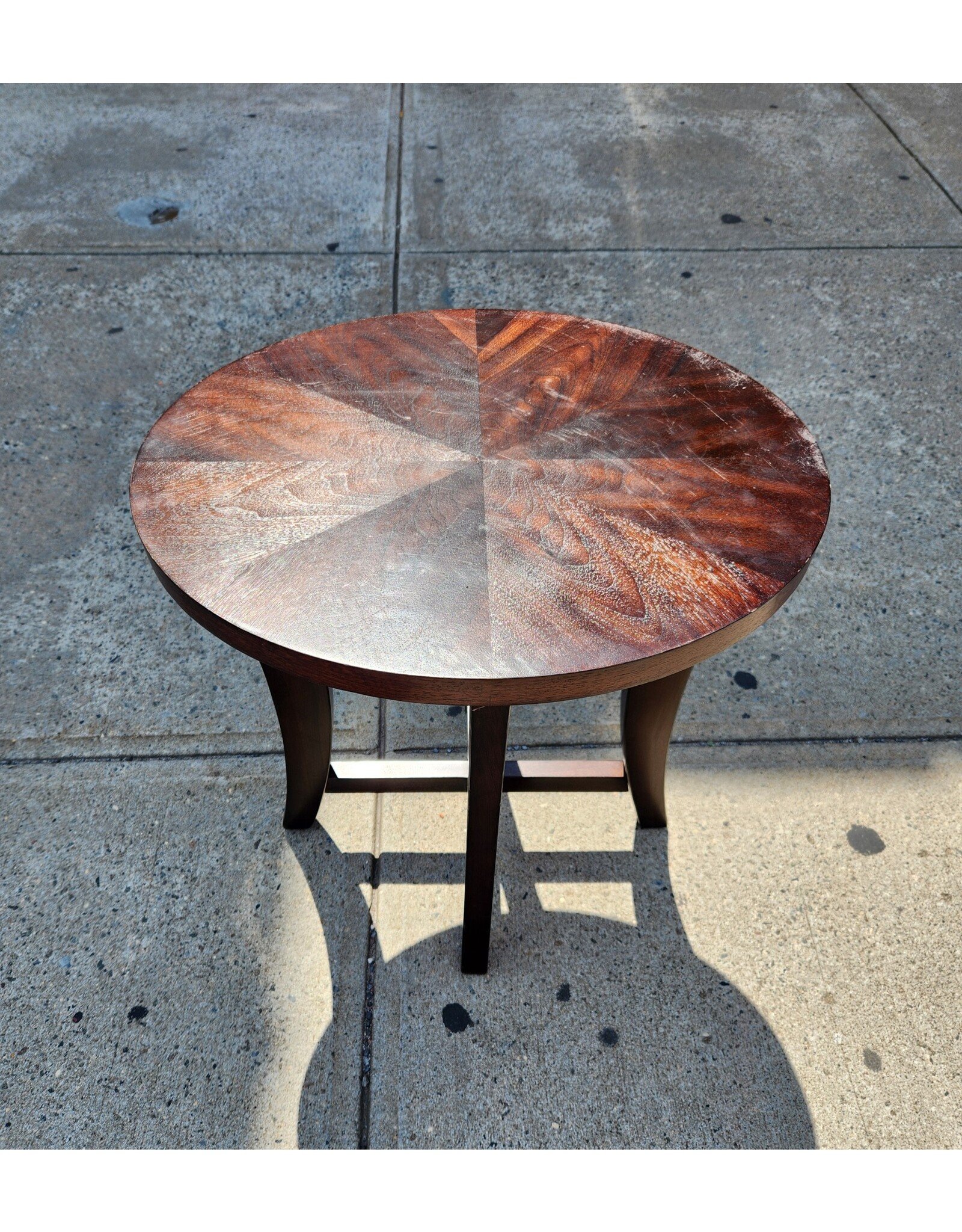 Oval Wooden Side Table