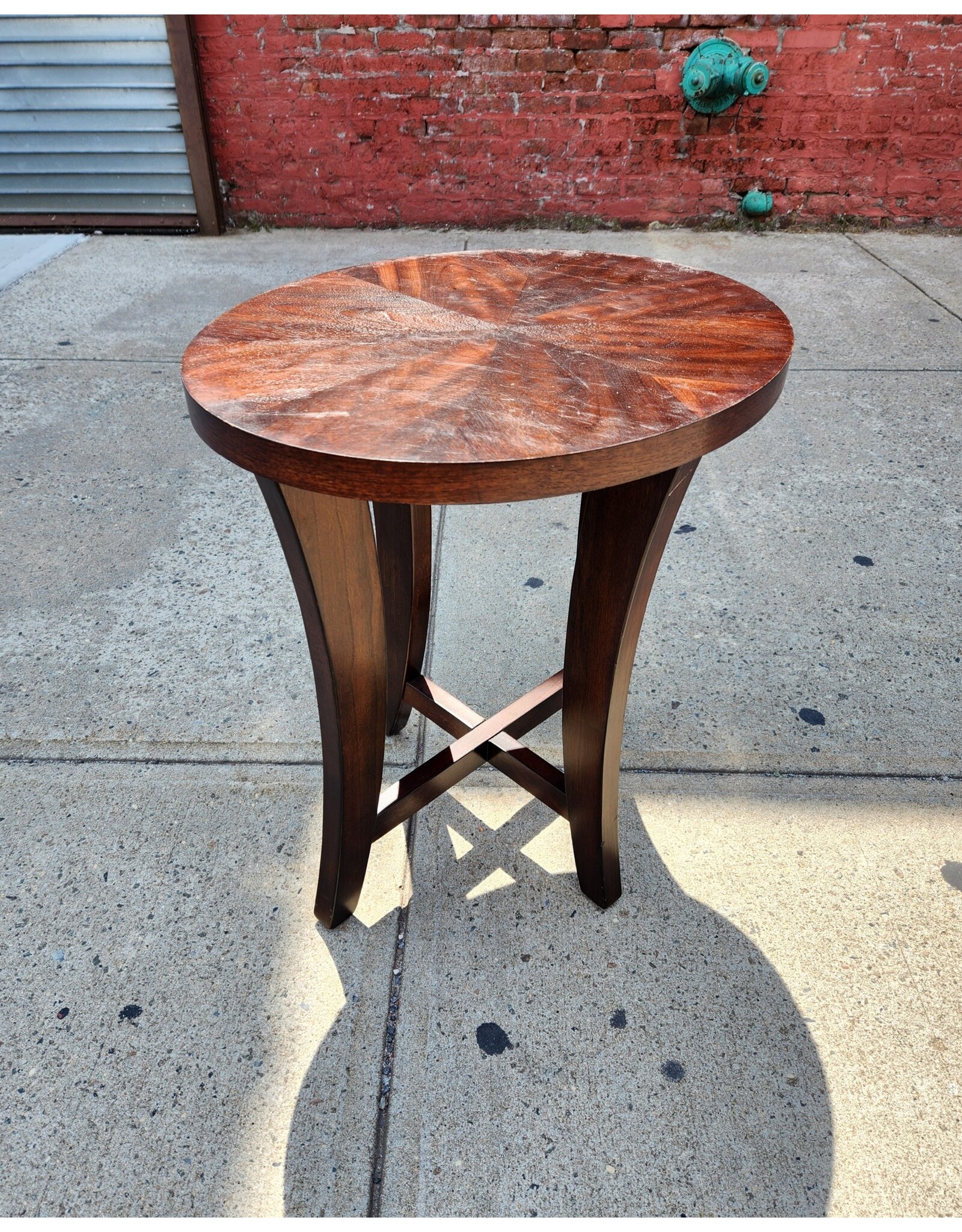 Oval Wooden Side Table