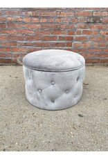 Grey Storage Ottoman