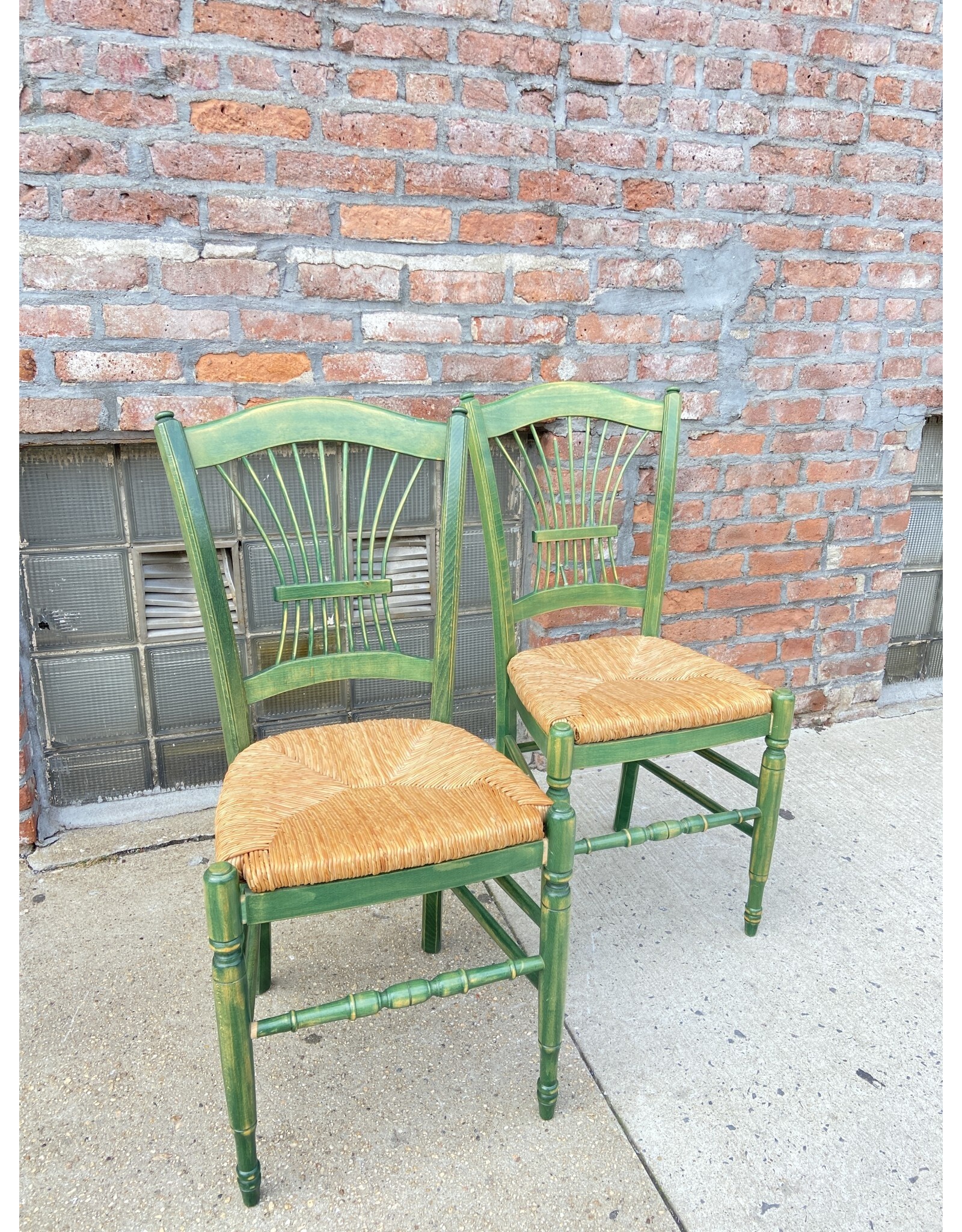 Green Wheat Sheath Dining Chairs