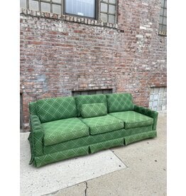 Green Skirted Sofa