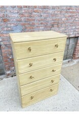 Beige Tall Chest Of Dresser