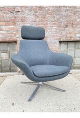 Steelcase Coalesse Steelcase Modern Bob Lounge Chair with Headrest in Midnight