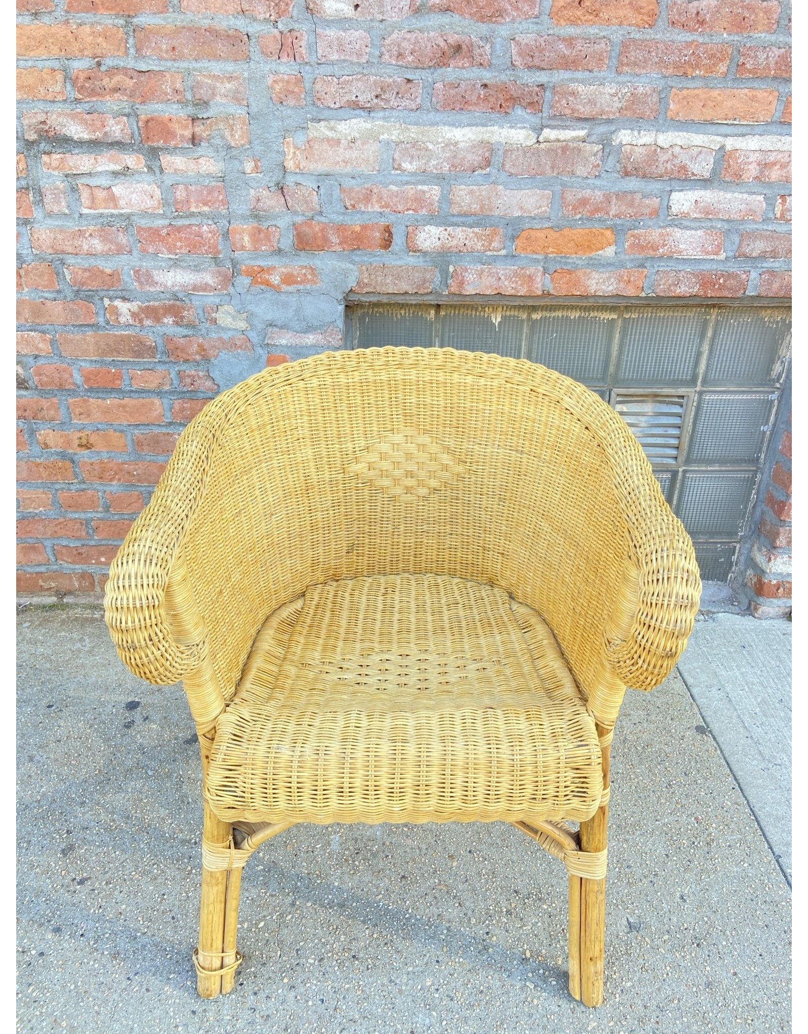 Woven Rattan Lounge Chairs