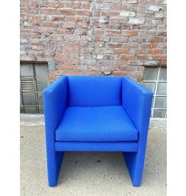 Lounge Angle Chair In Maharam Ultramarine