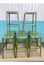 Green Wooden Kitchen Stool