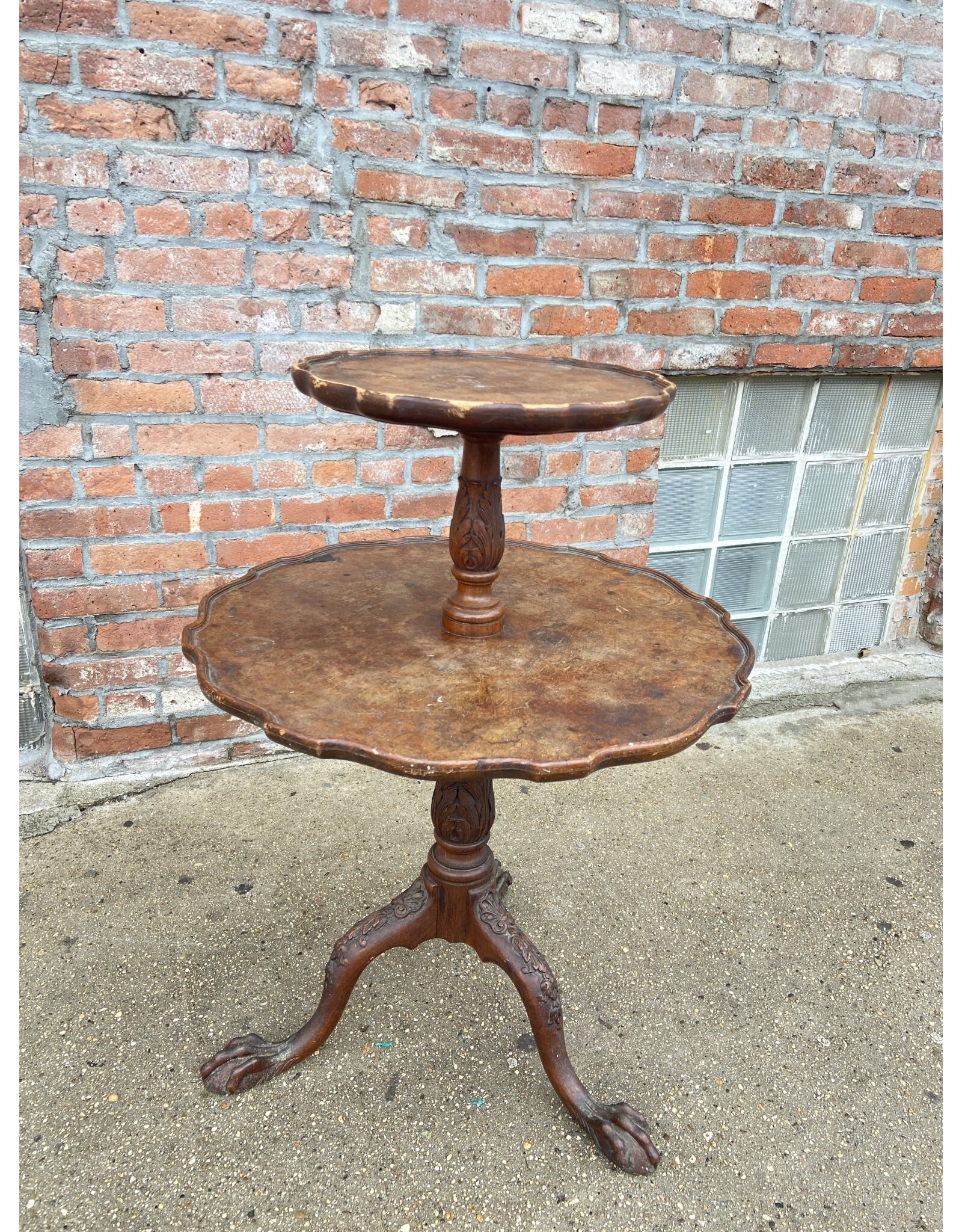 Mahogany 2 Tier Dumbwaiter