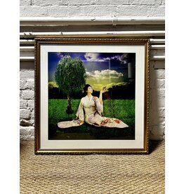 Woman in Pink Kimono, framed photograph
