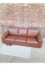 Braya Classic Leather Sofa in Classico Chestnut