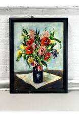 Flower Still Life, framed oil on canvas, sgnd Eve Dawson