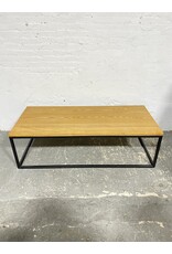 Industrial Wood & Metal Rectangular Coffee Table