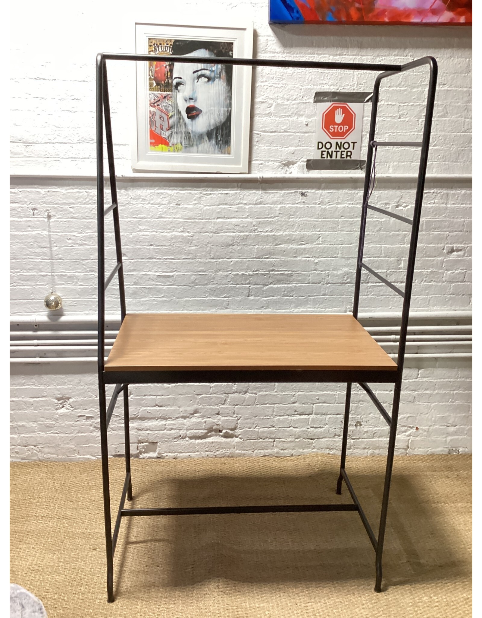 Håverud Table w/ Storage Ladder in Black by Ikea 76.25"H 41.25"W 25"D