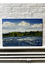 Clouds & Waves, oil on canvas, sgnd J. Aleman