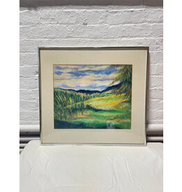 Butternut Valley, by Joseph Quint, Framed Chalk Pastel on Paper
