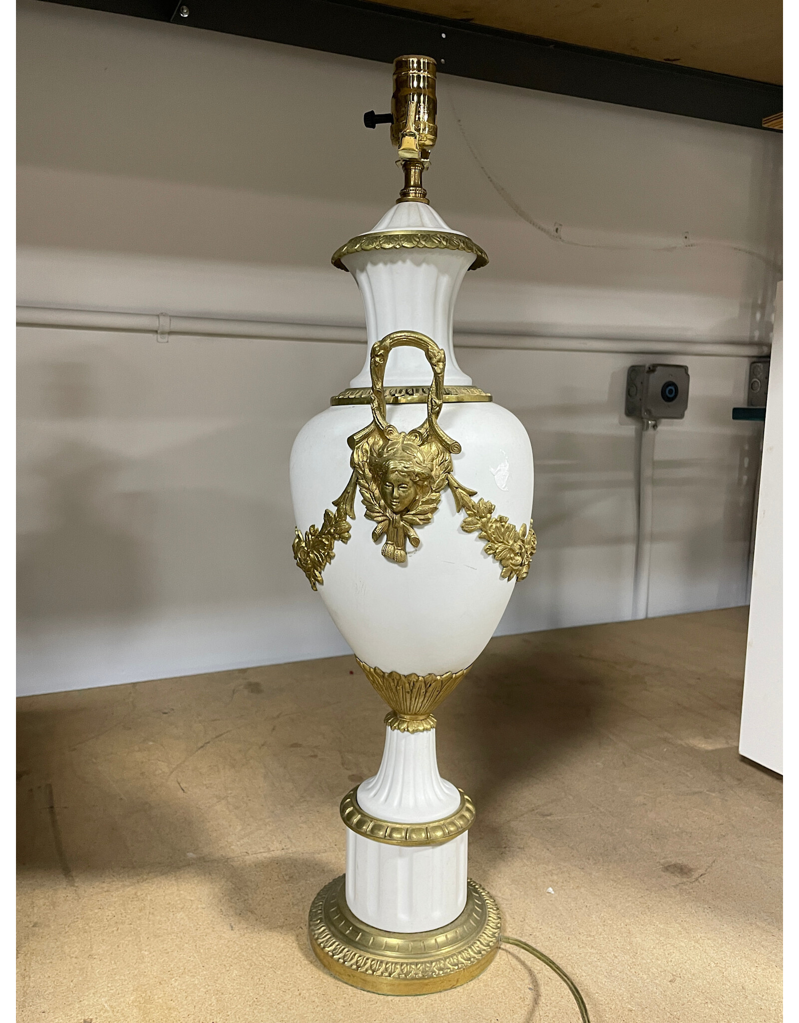Neoclassical Style Table Lamp (no shade)