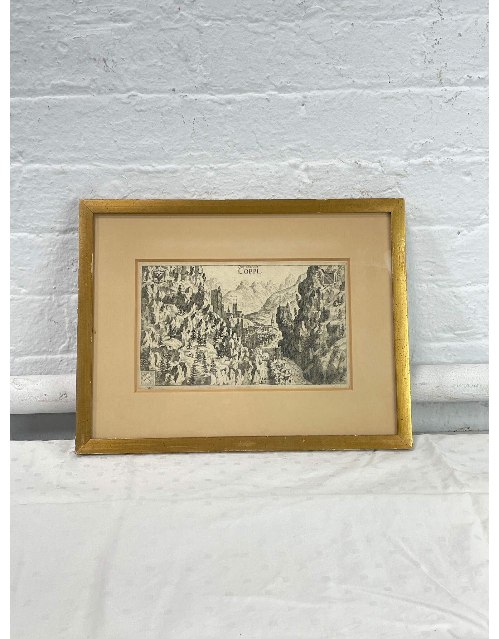 17th Century - Coppl, Framed Engraving