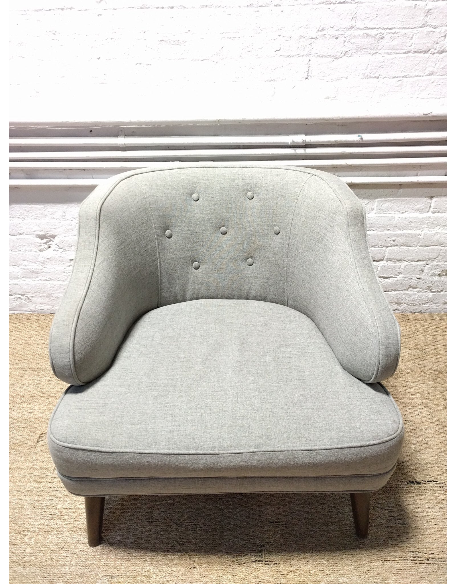 Precedent Grey Fabric Lounge Chair