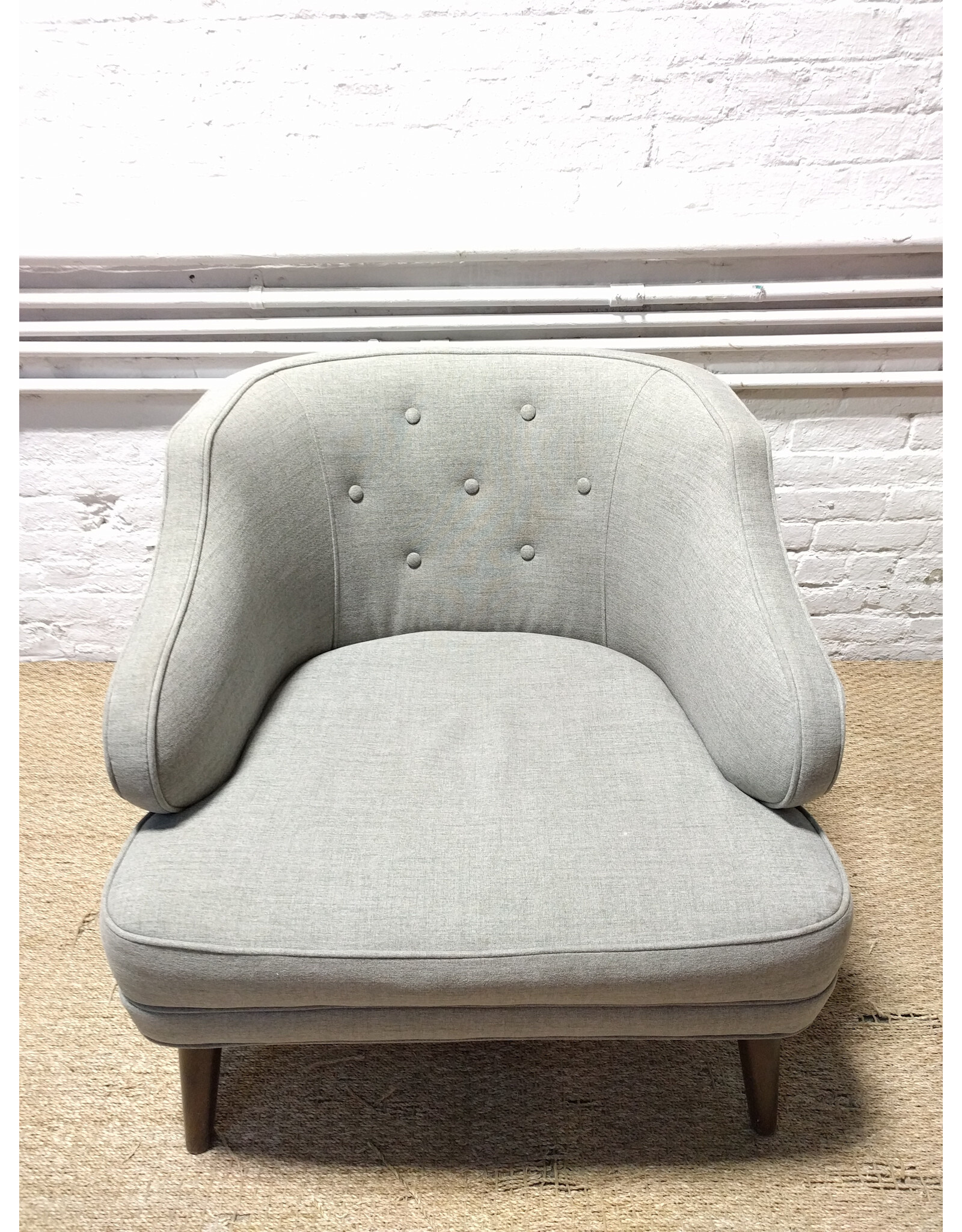 Precedent Grey Fabric Lounge Chair
