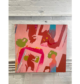 The Demon is Barking, oil painting on wooden board