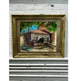 Toulouse, France, framed mixed media, sgnd Virginia Gail Anthony