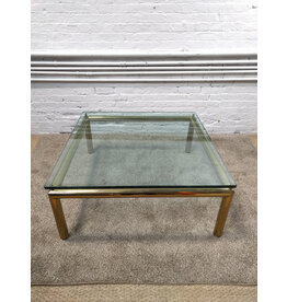 Mid-Century Tubular Brass Coffee Table (Orig $1800)