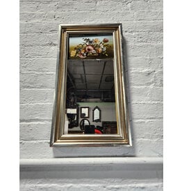Victorian Trumeau Handpainted Floral Hanging Mirror