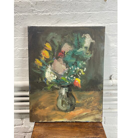 Anywhere Flowers, oil on canvas