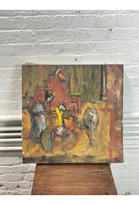 Abstract Table Setting, oil on canvas