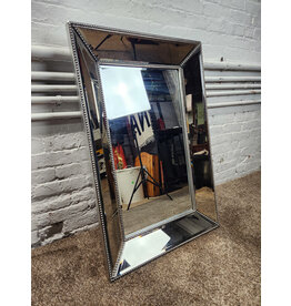 Basset Mirrored and Beaded Frame Hanging Mirror