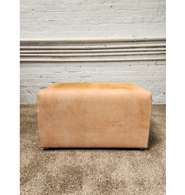 Wittmann Workshop Pink Suede Upholstered Ottoman