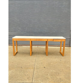 Wooden 3 Desk Manicure Table with 6 Drawers