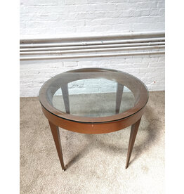 Metal & Glass Round Coffee Table