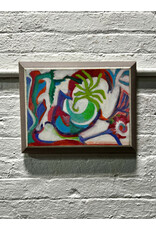 Mardi Gras, framed oil on canvas, sgnd GLORIA, May 1998